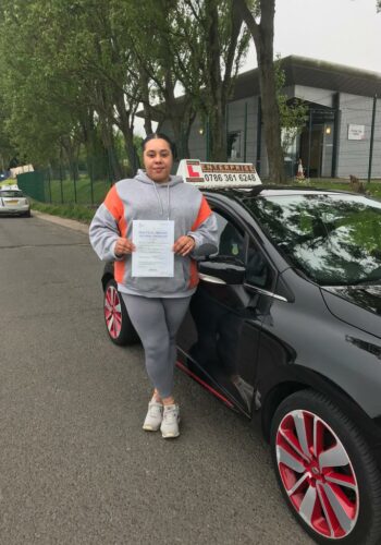 Congratulations Sharlene, passed first time